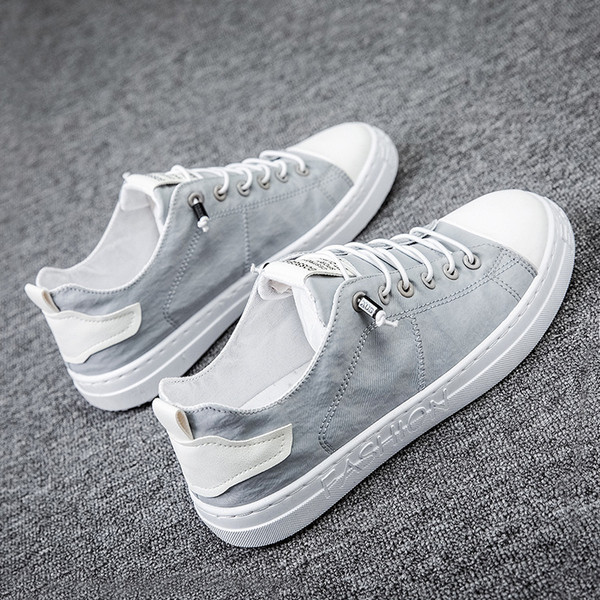 Férfi vászon tornacipő fűzős