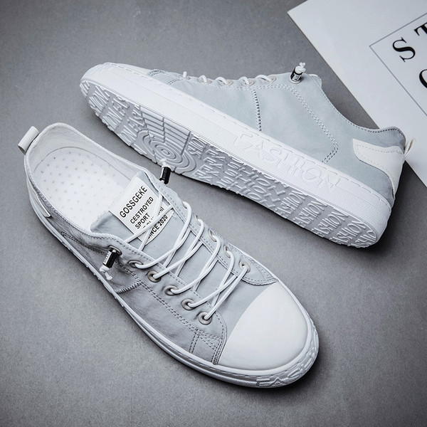 Férfi vászon tornacipő fűzős