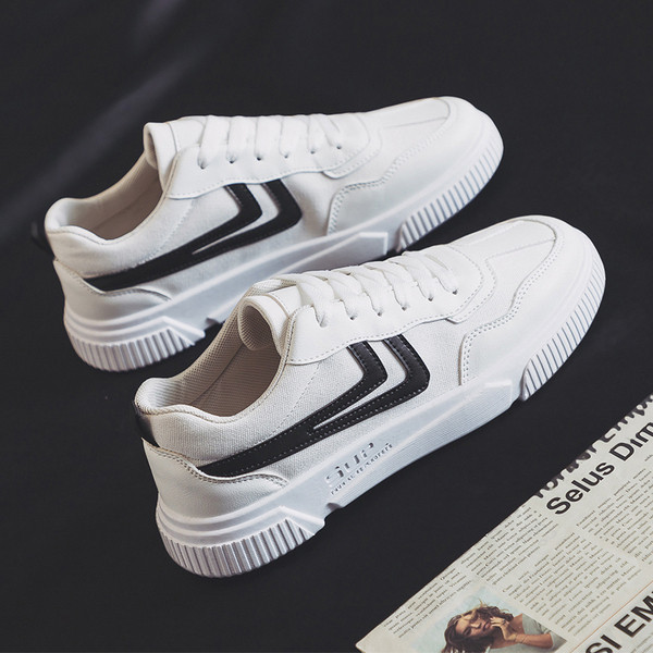 Férfi tornacipő hímzéssel és nyakkendővel