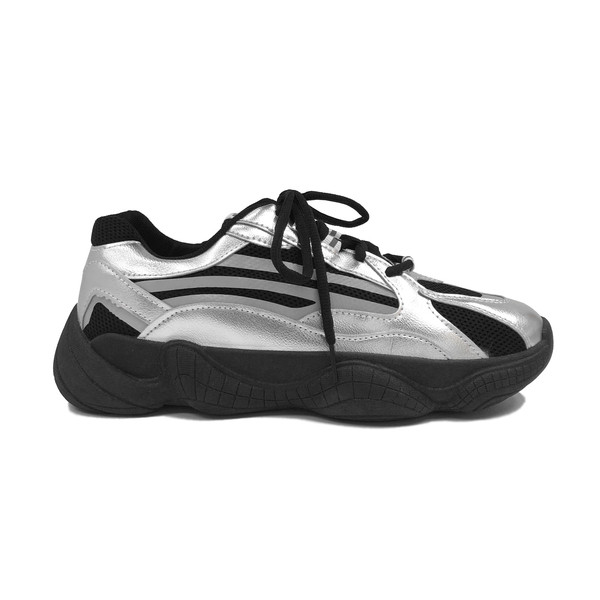 Alkalmi férfi tornacipő - eco bőrből, fűzővel