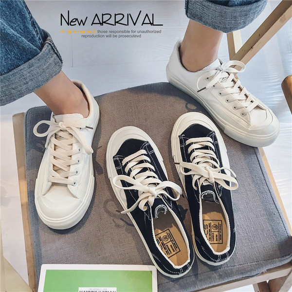 Ležerne muške tenisice od tekstila - ravni potplat