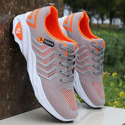 Férfi tornacipő hálós és gumi talppal