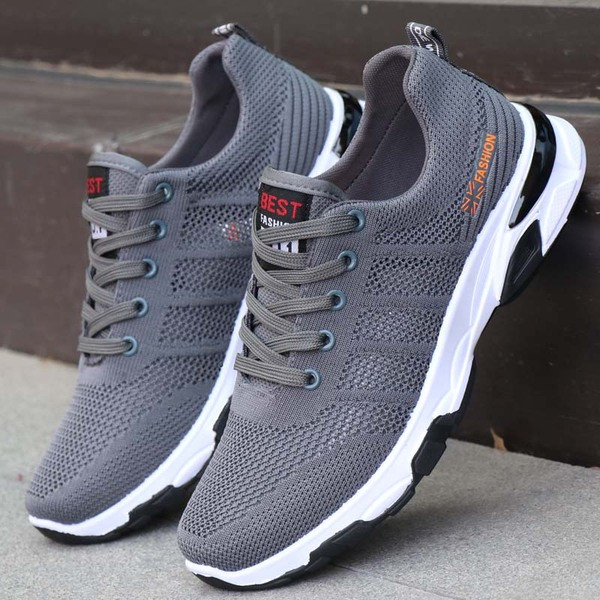 Férfi tornacipő hálós és gumi talppal