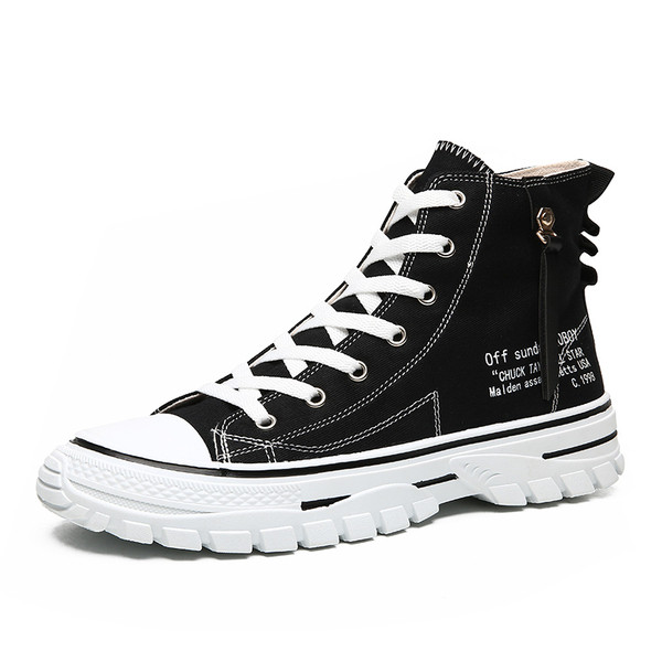 Magas, feliratos férfi tornacipő