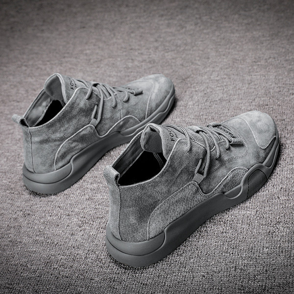 Öko szarvasbőrből készült téli férfi tornacipő fűzős többféle modellben