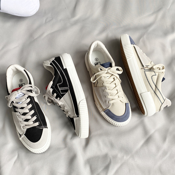 Alkalmi férfi tornacipő textilből és fűzőből