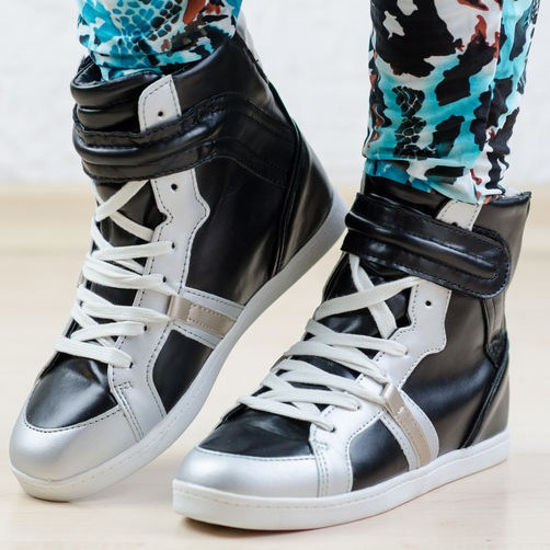 Дамски високи Кецове Urban в черно