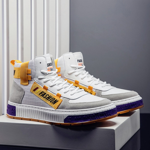 Öko bőrből és velúrból készült modern cipők bokamagassággal