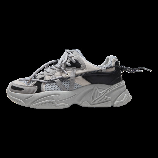 Férfi sportcipő fűzővel és durva talppal