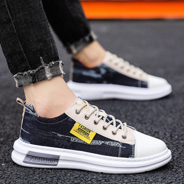 Rebitud motiivide ja kõrge tallaga meeste teksased tossud