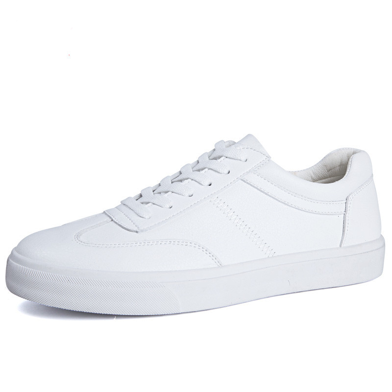 Férfi tornacipő fehér színben, tiszta ökobőr modellből