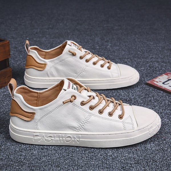 Modern alkalmi műbőr tornacipő