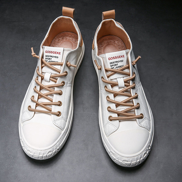 Modern alkalmi műbőr tornacipő