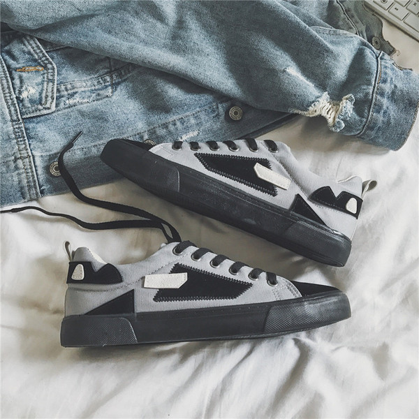 Eko velúrból készült férfi tornacipő lapos talppal