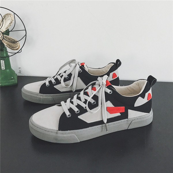 Eko velúrból készült férfi tornacipő lapos talppal