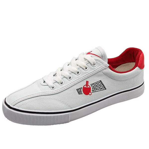 Modern férfi tornacipő hímzéssel, lapos talppal