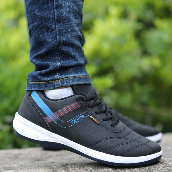 Modern férfi tornacipő öko bőrből