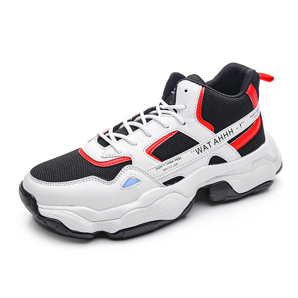 Durva talpú, feliratos férfi sportcipő