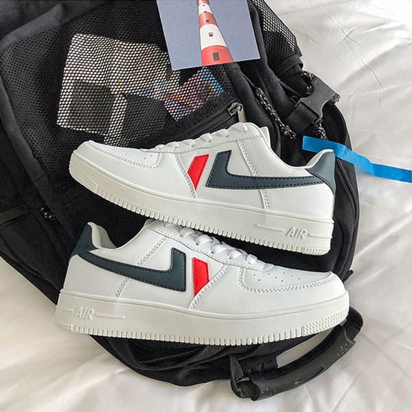 Férfi sportcipő műbőrből - fehér színű