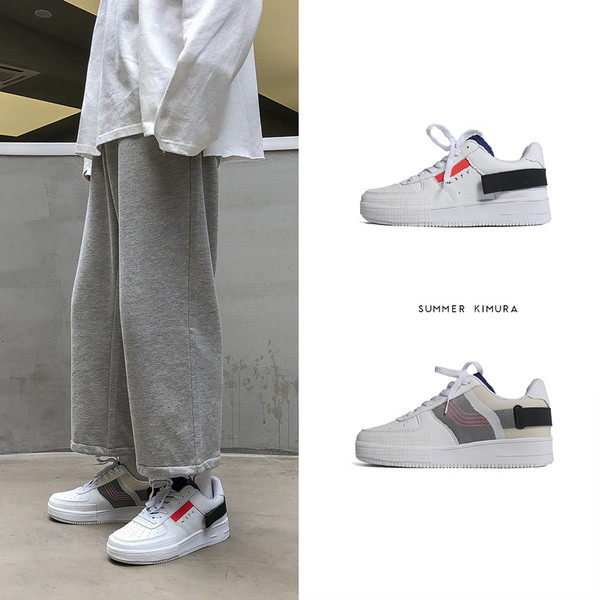 Új modell férfi tornacipő fehér színben, öko bőrből