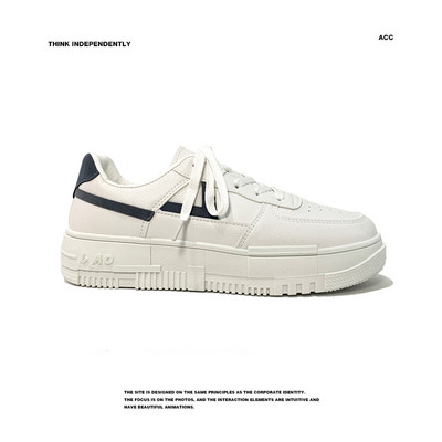 Alkalmi férfi tornacipő - eco bőrből, fűzős