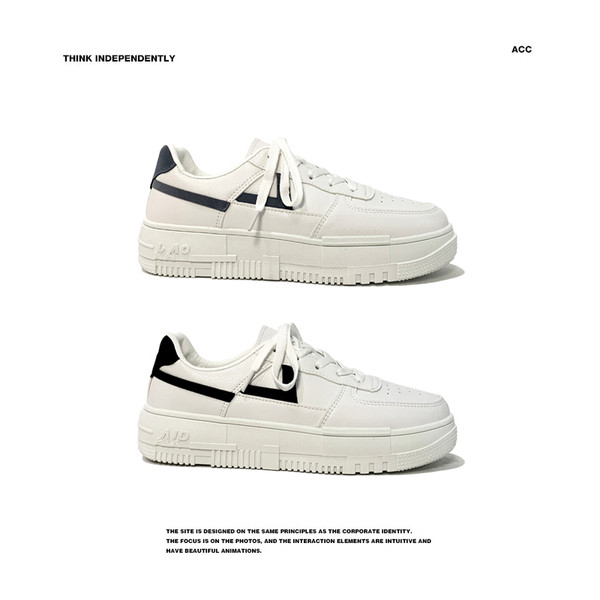 Alkalmi férfi tornacipő - eco bőrből, fűzős