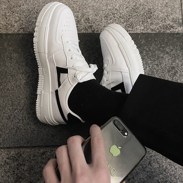 Alkalmi férfi tornacipő - eco bőrből, fűzős