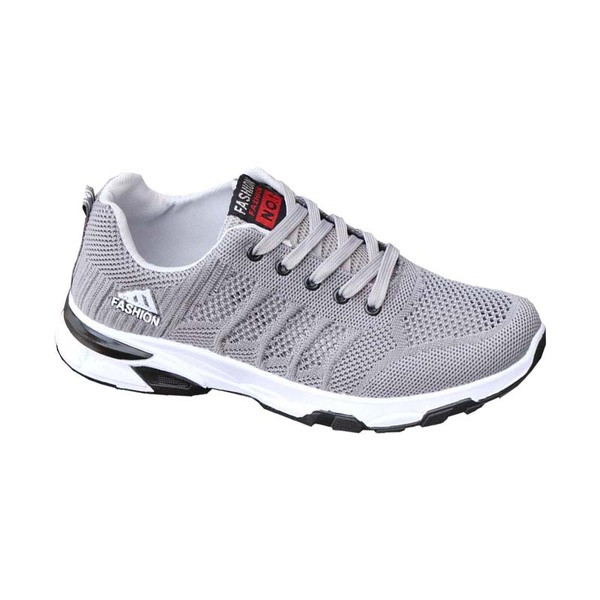 Őszi férfi tornacipő hálóval és felirattal a nyelven