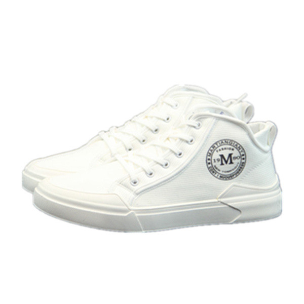 Férfi vászon tornacipő lapos talppal és fűzővel