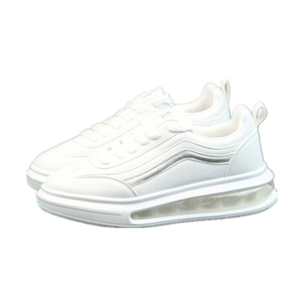 Öko bőrből készült férfi tornacipő magas talppal és légkamrával