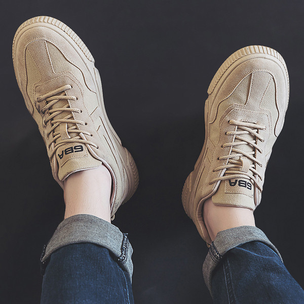 Modern férfi tornacipő öko velúrból és textilből