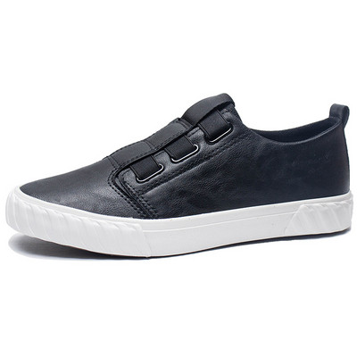 Alkalmi bőr tornacipő elasztikus megkötővel