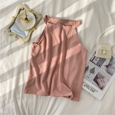 Alkalmi női felső sima modell kerek nyakkivágással