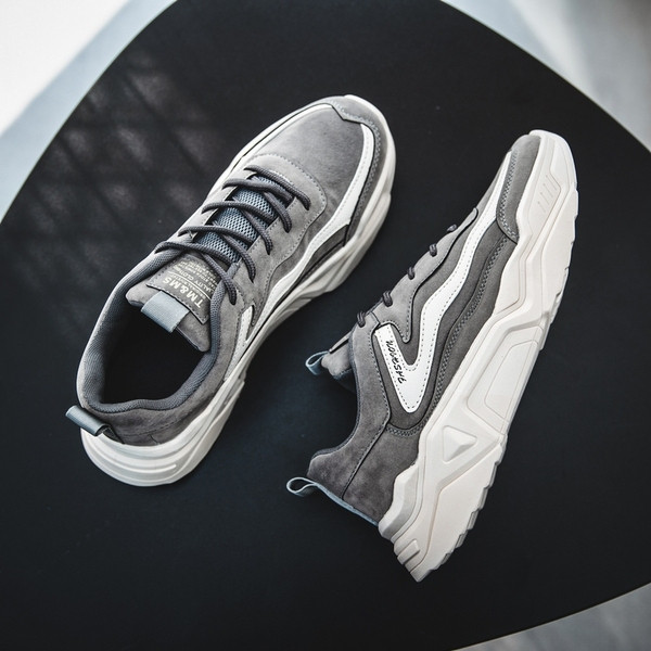 Modern férfi alkalmi tornacipő öko bőrből