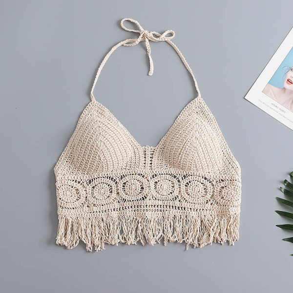 Modernus moteriškas megztas trumpas krūtinukas