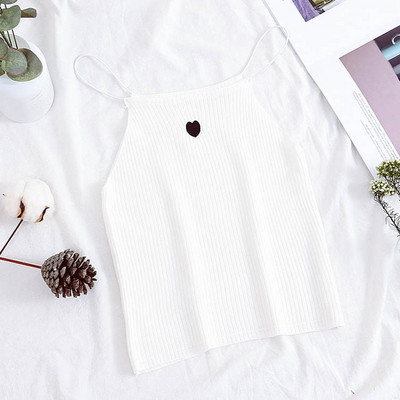 Naiste vabaaja topp õhukeste rihmade ja ovaalse kaelusega