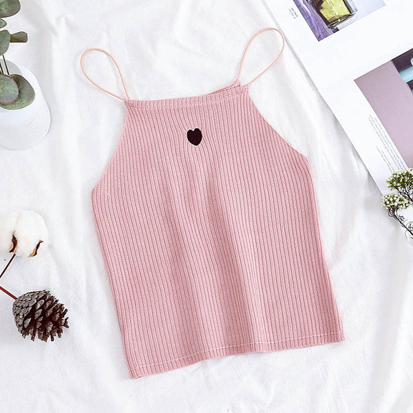 Naiste vabaaja topp õhukeste rihmade ja ovaalse kaelusega