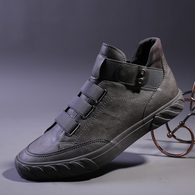 Eco-nahast kõrge mudeliga tossud elastsete sidemetega