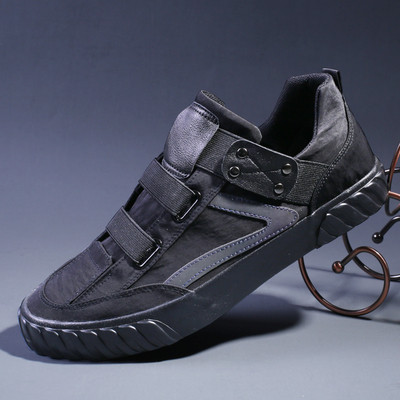 Eco-nahast kõrge mudeliga tossud elastsete sidemetega