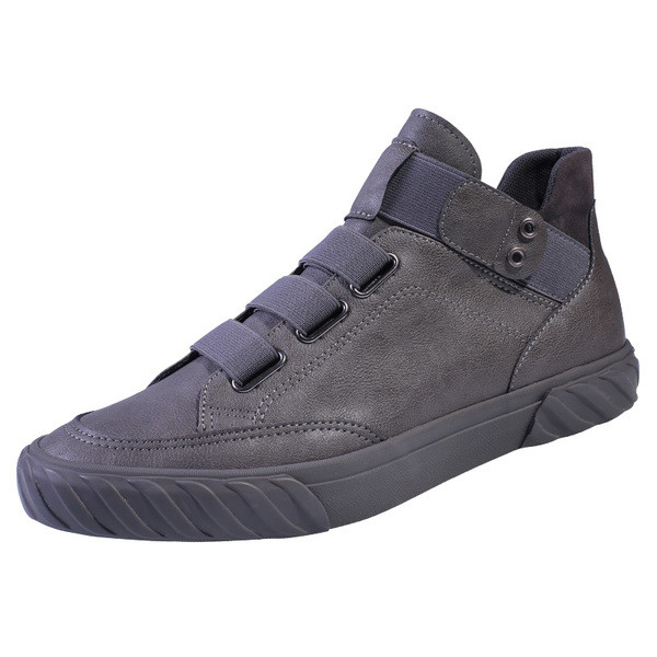 Eco-nahast kõrge mudeliga tossud elastsete sidemetega