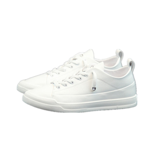 Légáteresztő, fűzős, fehér férfi tornacipő