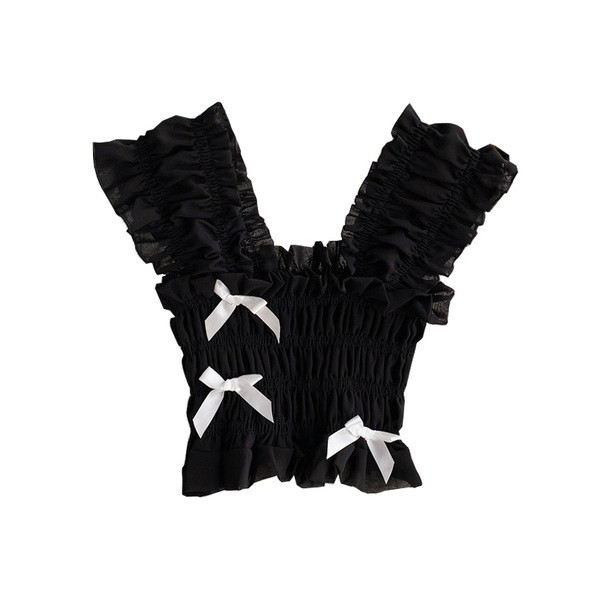 Aktuális női rövid felső, széles pántokkal