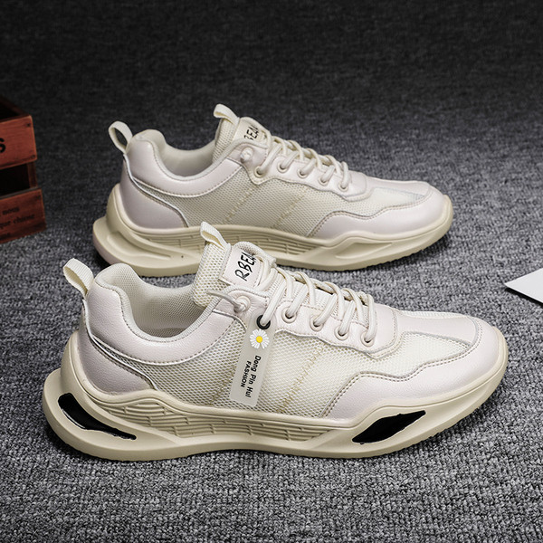 Öko-nahast ja võrkkangast meeste tossud