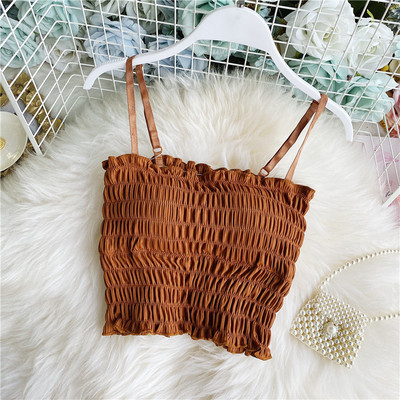 Naiste igapäevane lühike peenikeste rihmadega rinnakorv