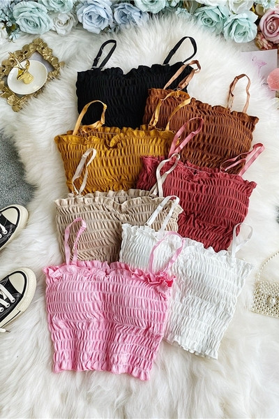 Naiste igapäevane lühike peenikeste rihmadega rinnakorv