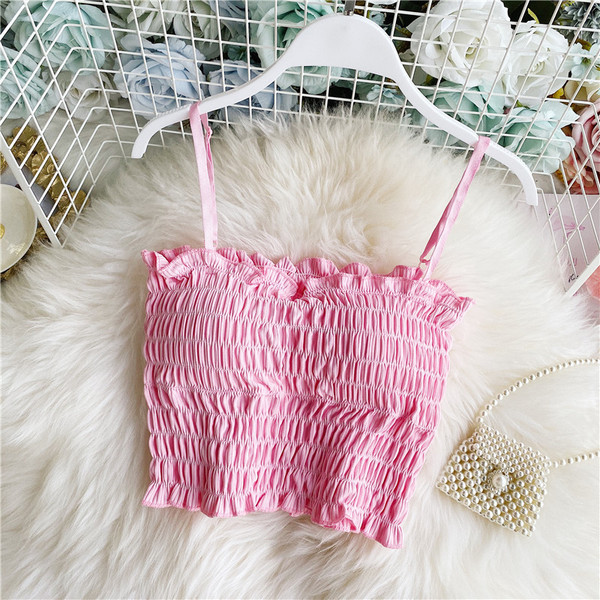 Naiste igapäevane lühike peenikeste rihmadega rinnakorv