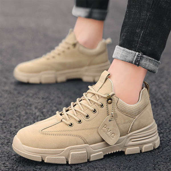 Vīriešu modernu apavu tipa kedas ar šņorēm un biezu zoli