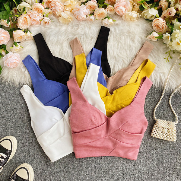 Naiste lühike igapäevane laiade rihmadega rinnakas