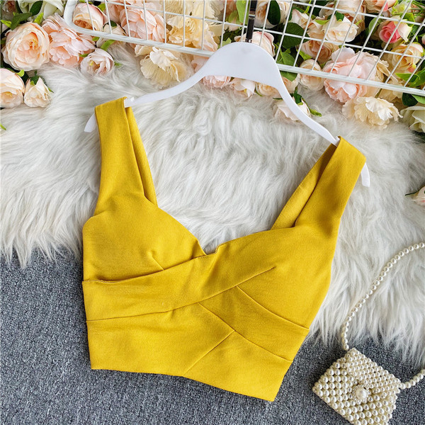 Naiste lühike igapäevane laiade rihmadega rinnakas