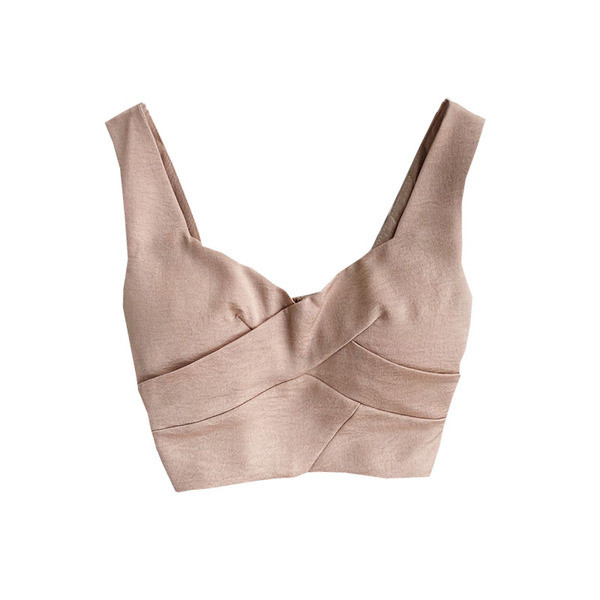 Naiste lühike igapäevane laiade rihmadega rinnakas